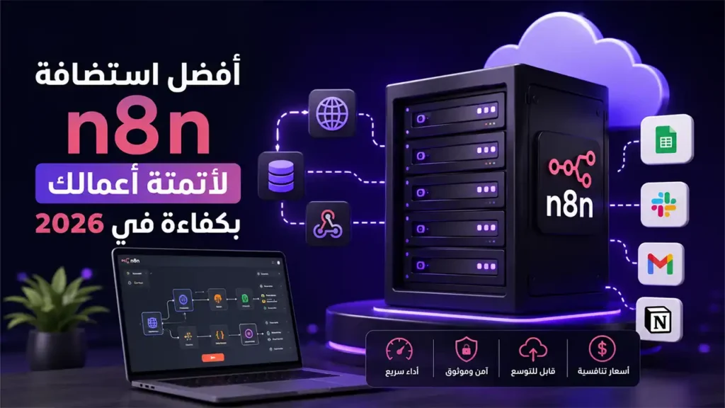 أفضل استضافة n8n لأتمتة أعمالك بكفاءة في 2026